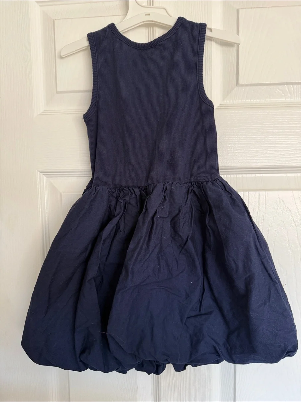 Gap kids size small Sleeveless Navy Knit-Bodice Gathered Skirt Dress for Girls